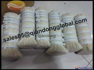 Moderate price white double drown horse mane and tail hair