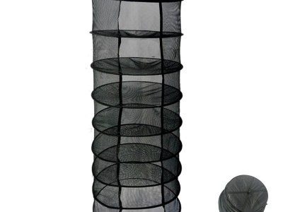 2-Feet 8-Layer Black Easy Dry Rack Net for plants Collapsible Mesh Hydroponic Dr