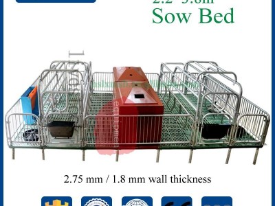 Hot dip galvanized farrowing stall for pig farrowing sow cages