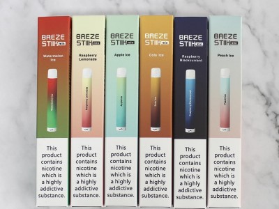 Breze Stiik Mini Puff Ecigarettes Disposable Pod Device 800 Puffs Vape Pod Bar