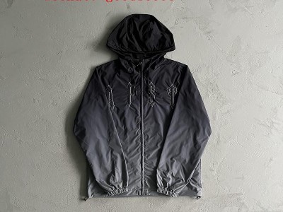 wholesale Trapstar jacket outline arch windbreaker-black gradient top hoodies