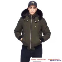 Moose Knuckles 19fw BALLISTIC BOMBER Winter Coat Jacket Natural Fox Fur