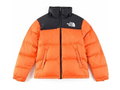 The North Face Down Jacket Black/Orange high quality men's down puffer jacket
