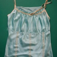 100% satin silk tops