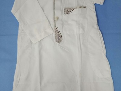 Embroidered Arabian Robe for Children 3X Peached Fabric