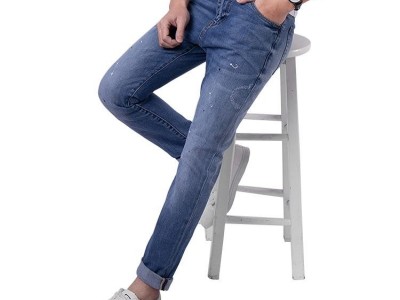 Ji    rand China Factory Light Blue Jeans Men Washed High Quality