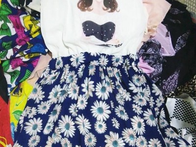 Lady Silk Dress Wholesale Used Clothing