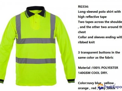 worker reflective wear polo shirt workwear