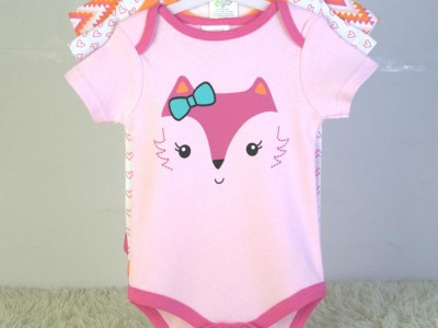 baby bodysuits 3 piece set 100% cotton