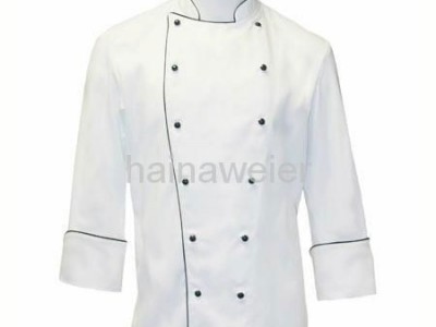 Custom Traditional White Twil L/S chef coat/chefs jacket/chefs wear/chef uniform