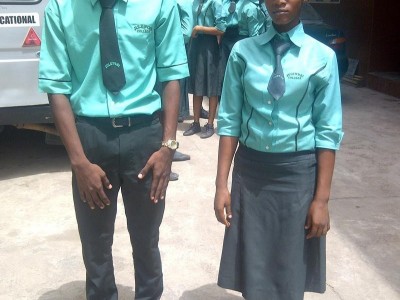 School cap gown uniform