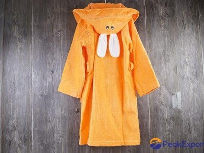 High Quality Fashion Kids Children Hooded 100% Cotton Bathrobe