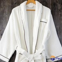 China Supplier 100% Cotton Jacquard Weave Terry Bathrobe