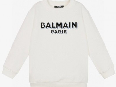 Buy Kids Balmain cotton Sweatshirt Crewneck Design Baby Toddler infant children