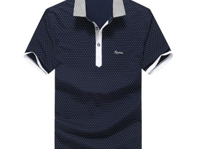 FUGUINIAO Men's Turn-down Collar Short Sleeve Polo Shirts
