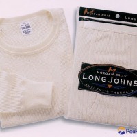 waffle knit interlock thermal set underwear