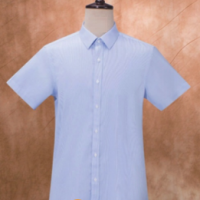 Custom Made High Quality 100% Cotton Women Ladies short Sleeve shirt