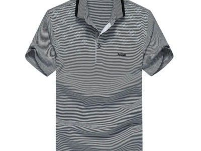 FUGUINIAO Men's Stripe Short Sleeve Polo Shirts for Men