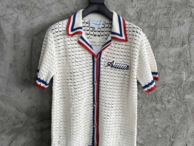 Casablanca Knitted Shirt cardigan crochet airplane patch Knitwear sweater