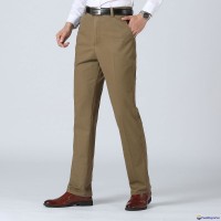 Wholesale Customerized Men's Pants 100% Cotton Casual Plus Size Men's Trousers