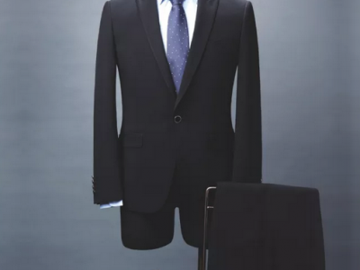 Bespoke Slim-fit men's suit in melange virgin wool