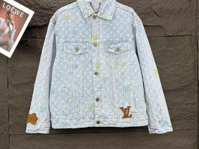 High quality               Jacquard Denim Chore Coat  Denim Jacket Washed Indigo