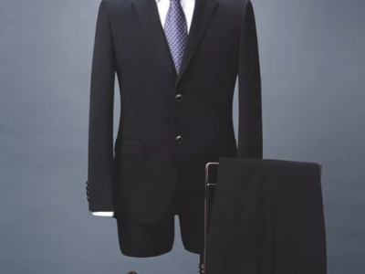 OEM Slim-fit suit in patterned virgin wool with buttonhole