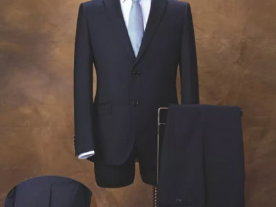 Custom Tailoring Virgin Wool men's Suit, Slim Fit