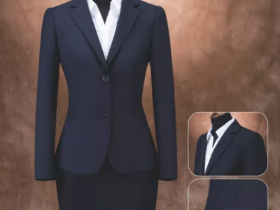 Eco-friendly Polyester and Wool Fabric Commercial Casual Suit for Women