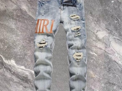 Amiri Men's Jeans  Washed Jeans  Men Slim Fit slack longs men jeans