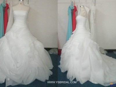 Wholesale top quality new style china custom made wedding dress for girls 2016