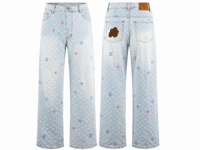 Hot sale               by Tyler the Creator Monogram Denim Pants Washed Indigo