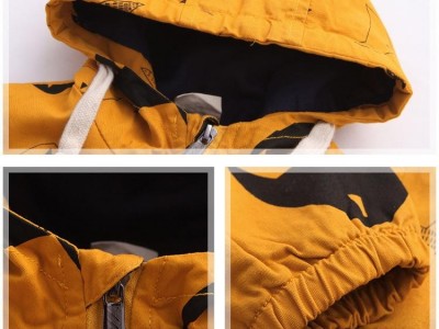 Fashion Printed Kid Jacket Windbreaker Hooded Jacket For Children