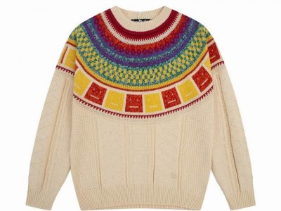 Wholesale Pullover Comfortable Long Sleeve Women Knitted striped Sweater