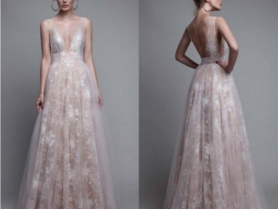 Sleeveless Lace Prom Dress Custom A-line Party Evening Dresses C160