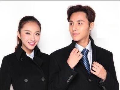 New fashion single-breasted business mens or womens wool cashmere overcoat