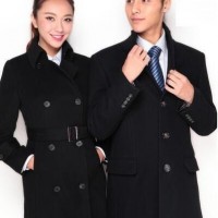 New fashion single-breasted business mens or womens wool cashmere overcoat