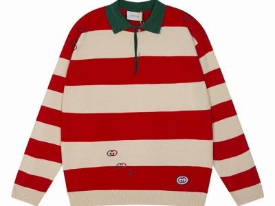 High quality       GG Striped Knit Sweater Pullover Top Sweater winter sweater