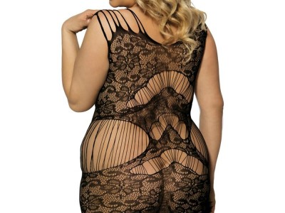 Plus size sexy fishnet bodystocking