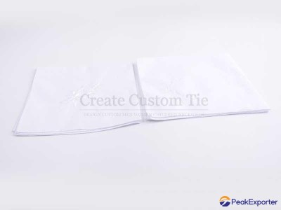 Custom Linen Print Pocket Squares   custom embroidery pocket square