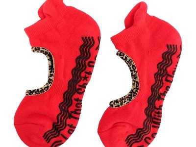 Custom Mary Jane Yoga Socks With Grips