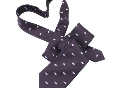 Mesozoic Era Animal Men's Silk Jacquard Allover Triceratops Dinosaur Necktie