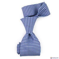 Men's 100% Silk Twill Custom Repeating Tropical Undersea Dolphin Fish Print Tie