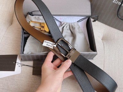 Cheap Ermenegildo Zegna Reversible Mens Leather Belt Cheap Zegna men's belts