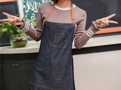 2017 new arrival waiter, barista, chef denim apron