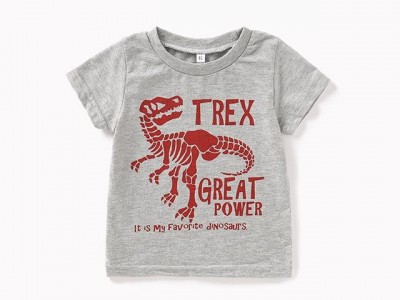 Children's cartoon dinosaur T-shirt