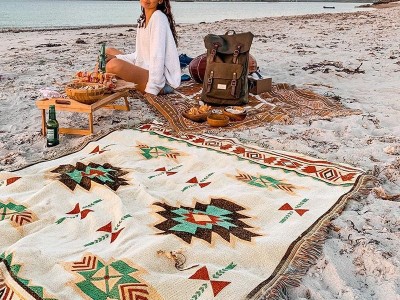 Picnic mat Moisture-proof mat thickened ins wind outdoor mat Camping supplies eq