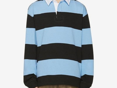 men's cotton stripe polo shirt