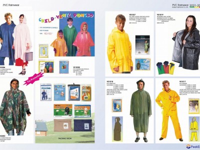 Polyester/PVC/PU  Rainwear