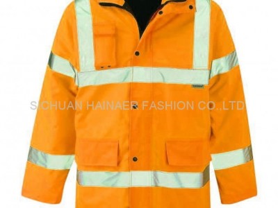 High vis storm coat HNE W1306 ,worker wear,worker uniform,worker clothes